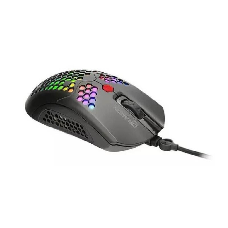 Mouse Gamer Dragon XT USB 6400 dpi Ligero RGB. image number null