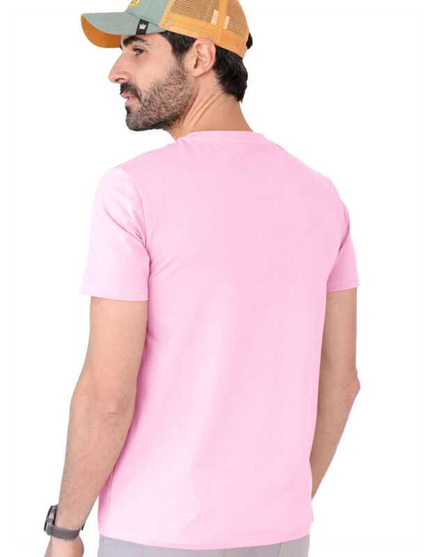 Playera Basica Lisa Caballero Premium Rosa Roos... image number null