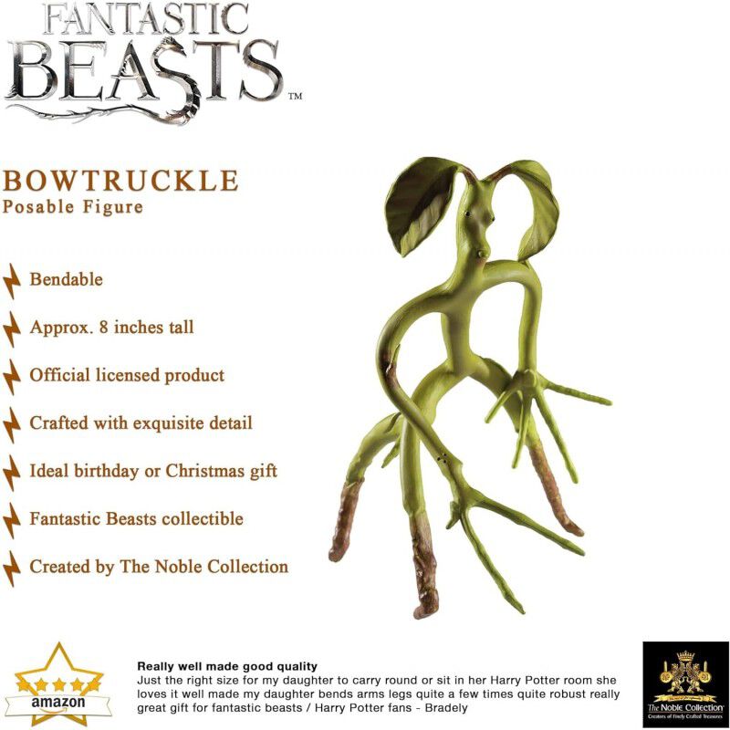 Figura Flexible Bowtruckle Animales Fant&aacute;sticos... image number null
