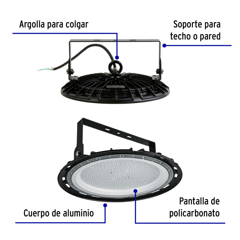Luminario de Led 200 W High Bay Volteck image number null
