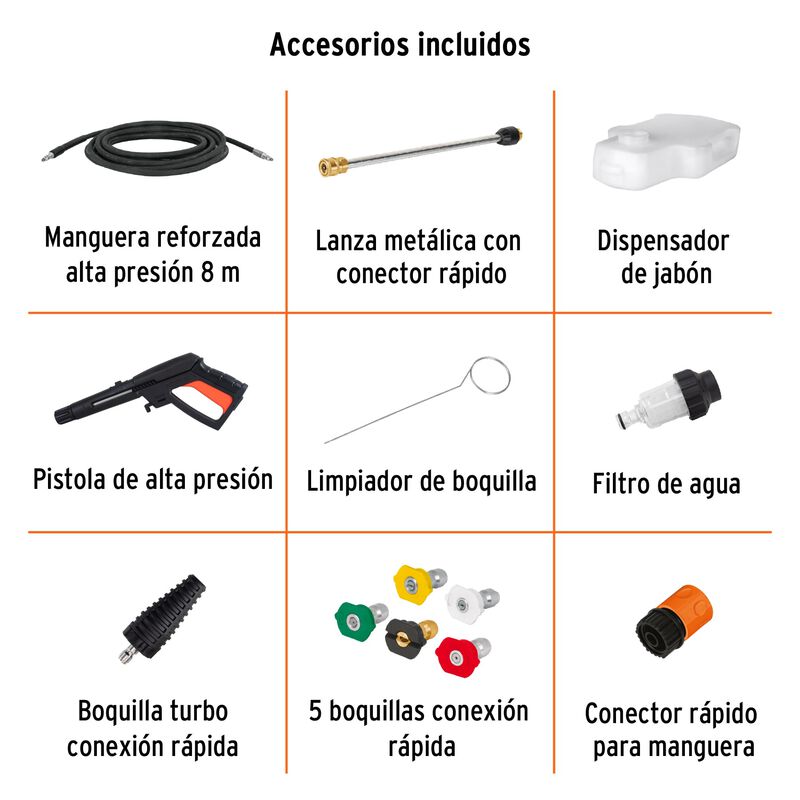 Hidrolavadora El&eacute;ctrica2000 Psi Motor de Inducc... image number null