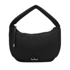 Bolsa Hobo Grande Look Puffy Color Negro