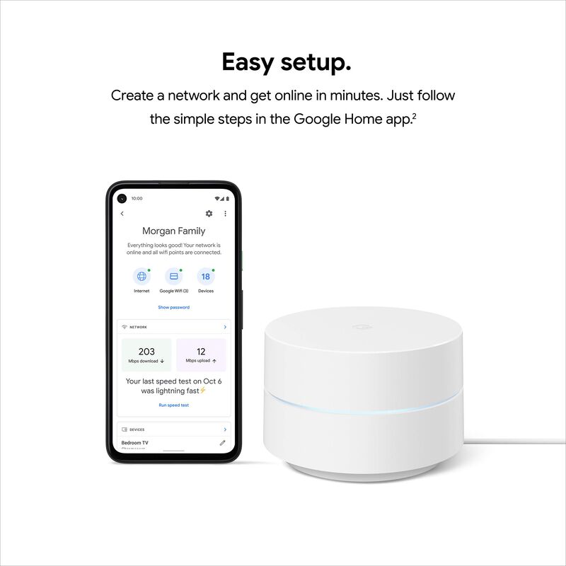 Sistema Wifi Mesh Google Wifi Ac1200, Paquete D... image number null