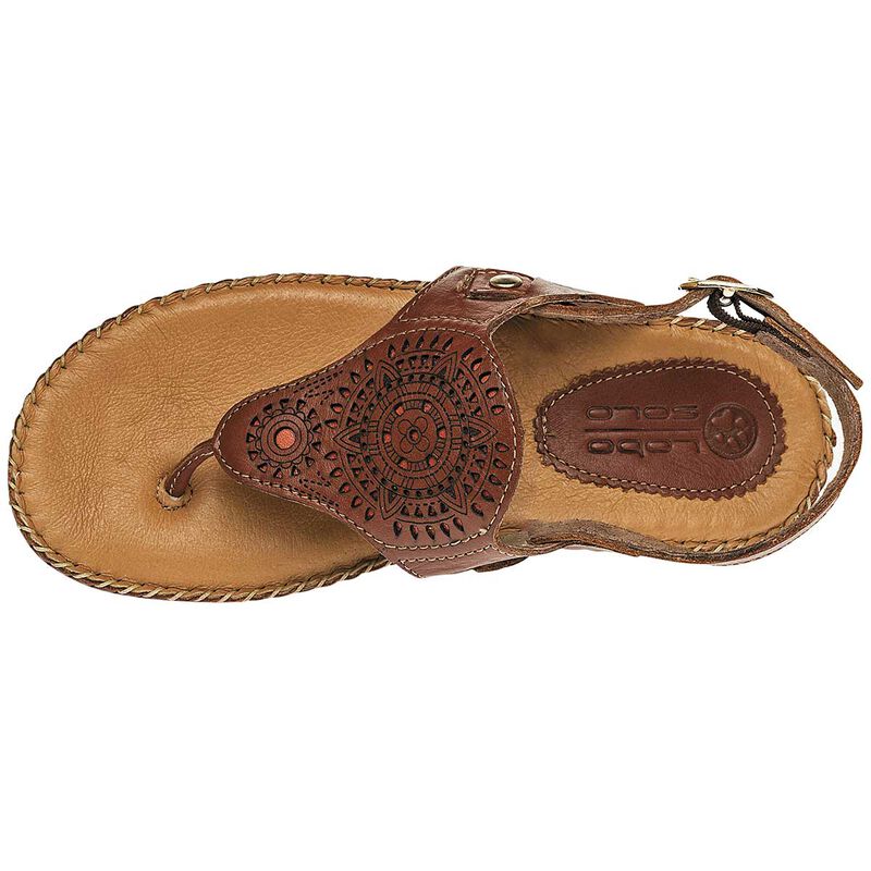 Lobo Solo Sandalia para mujer caf&eacute; image number null