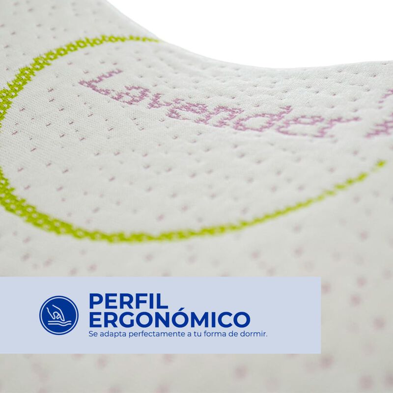 Almohada Ergon&oacute;mica Spring Air Lavanda Con Arom... image number null