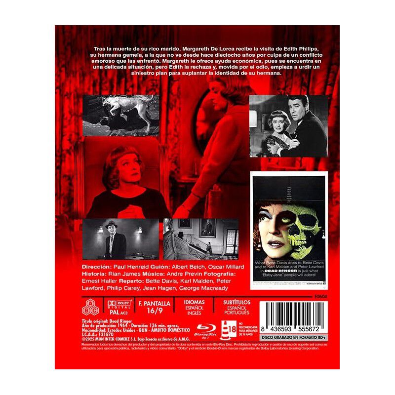 Su Propia V&iacute;ctima [blu-ray R] (1964) Dead Ringe... image number null