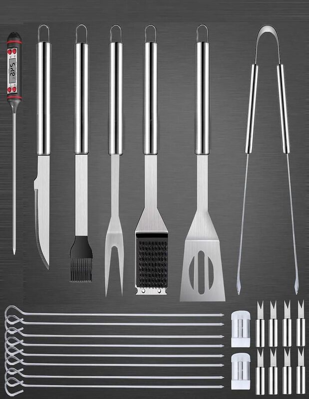 Set utensilios para asar Casa BIU de acero inox... image number null