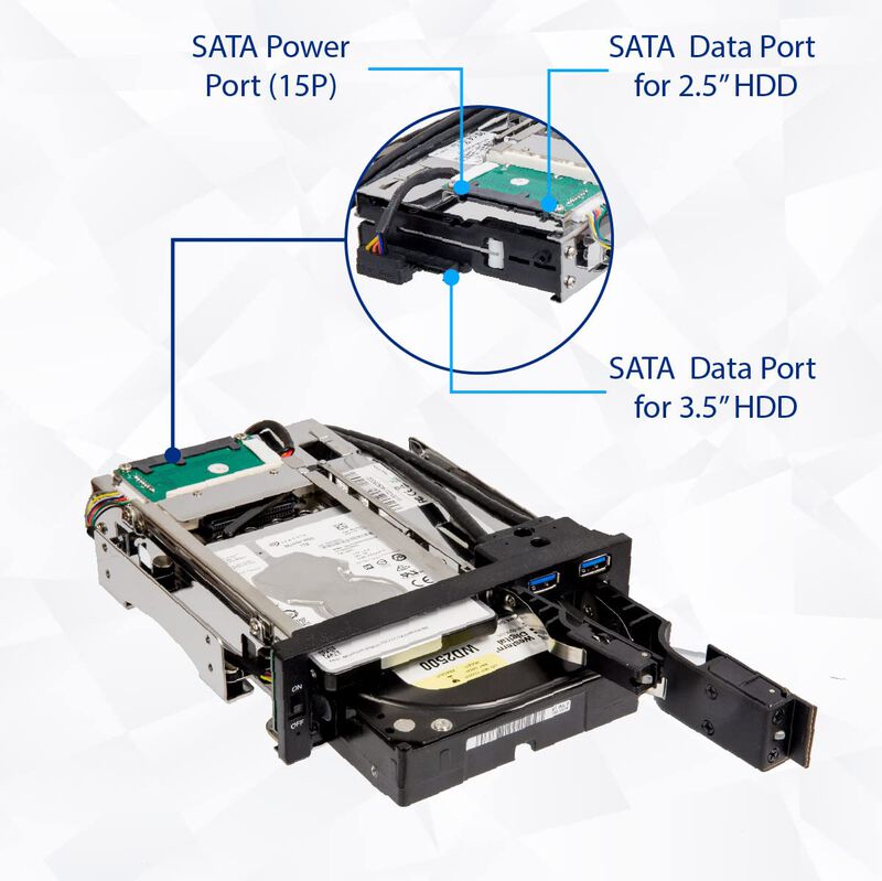 Rack M&oacute;vil Syba Sy-mra55006 Para Discos Duros S... image number null