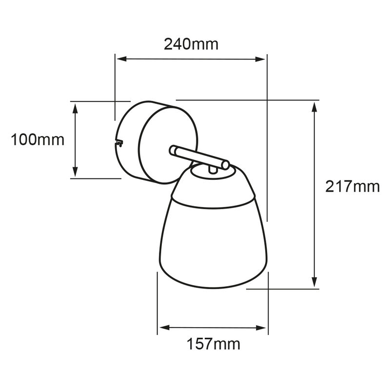 L&aacute;mpara de Pared Arbotante LED 9 W, Luz C&aacute;lida ... image number null