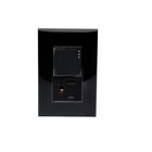 10 Pack Placa Armada con Apagador Y contacto 2p+T 1.5 Módulos Negro iGoto