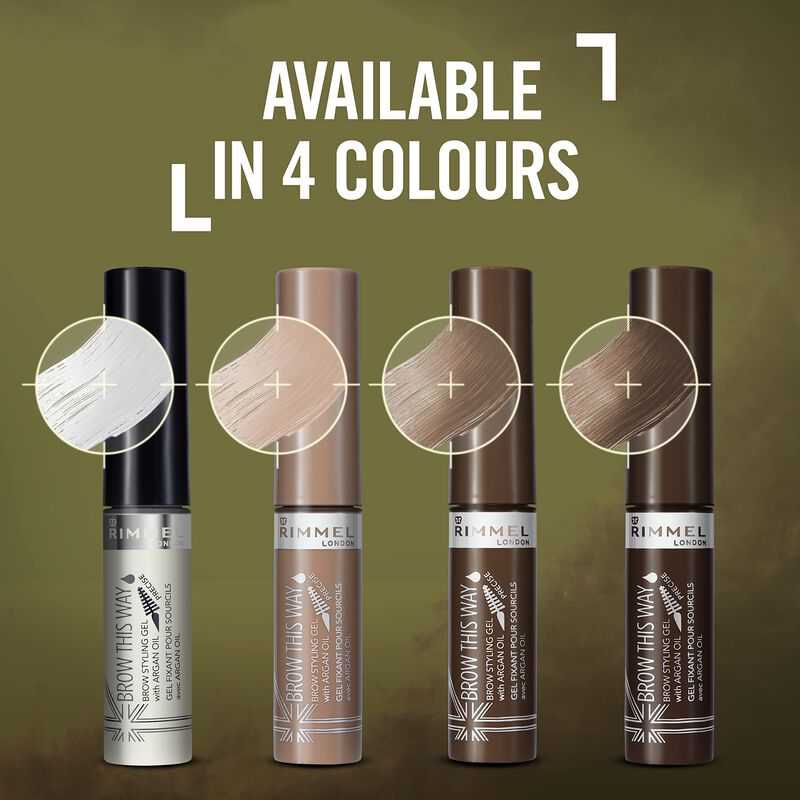 Gel Para Cejas Rimmel Brow This Way Marr&oacute;n Medi... image number null