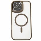 Funda Xfitted Hybrid Met Mag Para Iphone 16 Pro Max Tra Cafe Oro