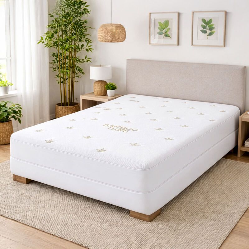 Protector De Colch&oacute;n Spring Air Bamboo Luxe Mat... image number null