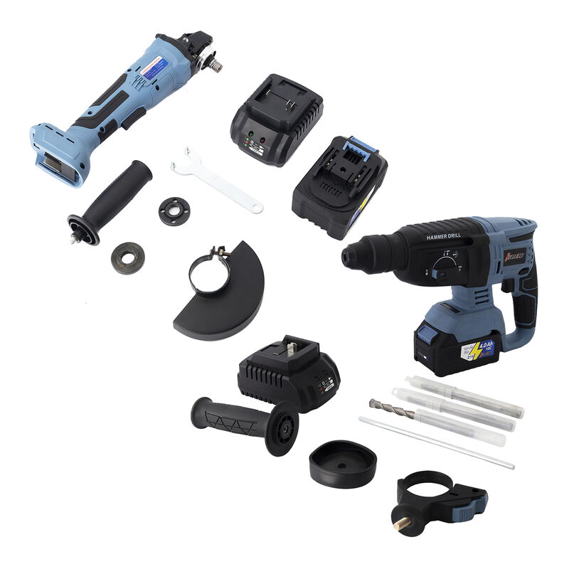 Kit de Rotomartillo inal&aacute;mbrico + Esmeriladora ... image number null