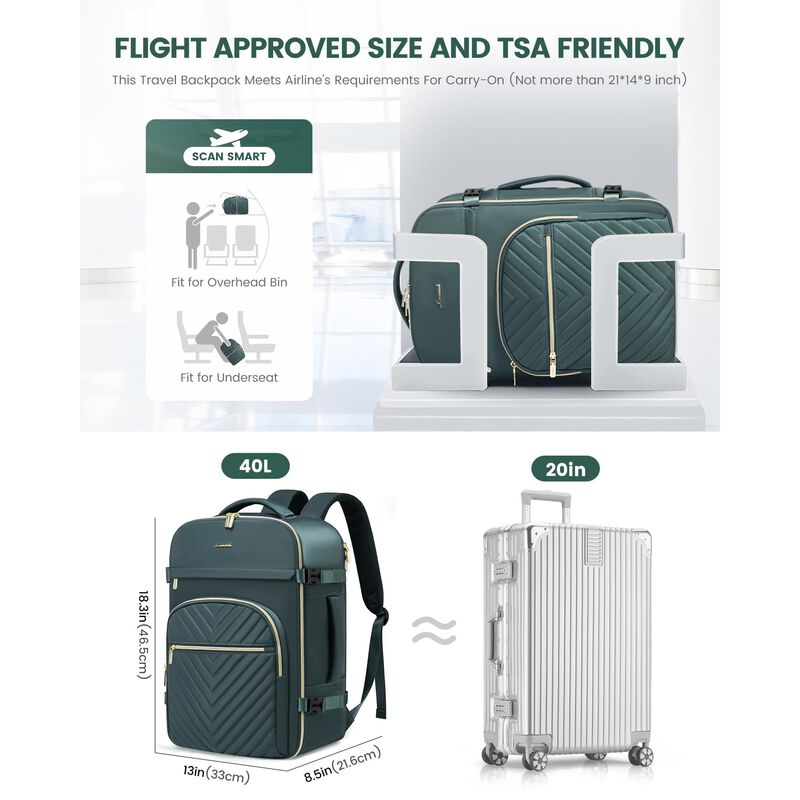 Mochila Lovevook 40L Impermeable para Laptop 17... image number null