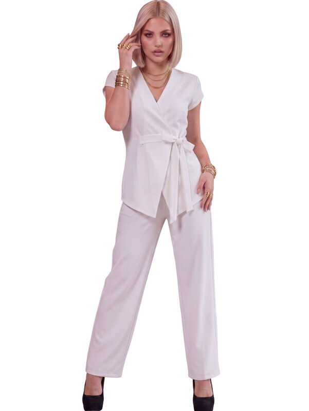Conjunto Elegante 2 Piezas Conj-0221 Gris Panta... image number null