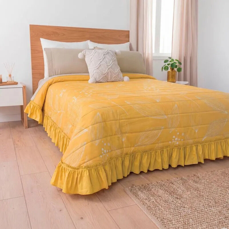 Colcha Neo Ocre Mostaza King Size Fundas Decora... image number null