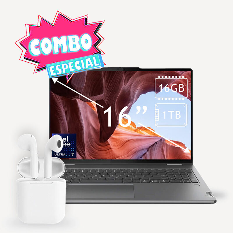 Combo Laptop Lenovo Yoga 7 2-en-1 Touch 16" Cor... image number null