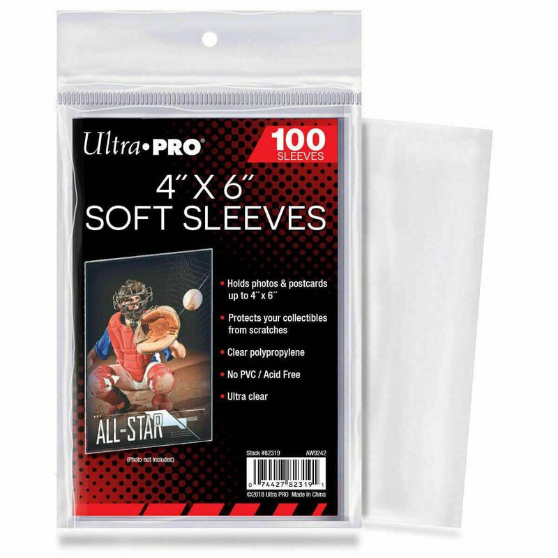 Soft Sleeves Ultra Pro 4x6 (100) Para Fotos Y P... image number null