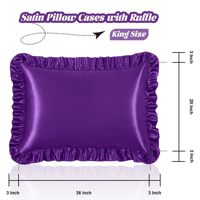 Funda De Almohada Homiest King Color P&uacute;rpura Co... image number null