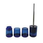 Set de Accesorios para Ba&ntilde;o Azul Transparente - 4 Piezas
