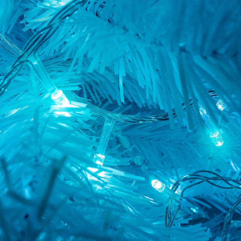 Serie Musical LED Azul 300 focos Cable Transpar... image number null