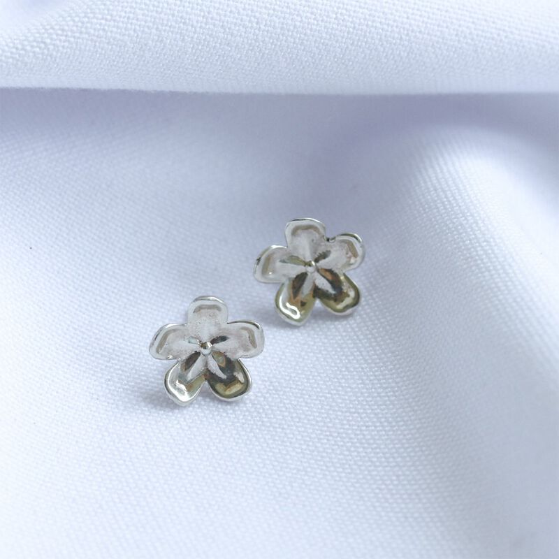 Broqueles Floral de Plata image number null