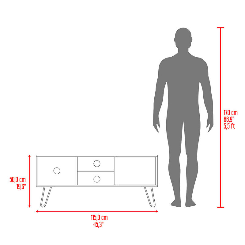 Mesa Para Tv Rony Nogal Virtual Muebles image number null