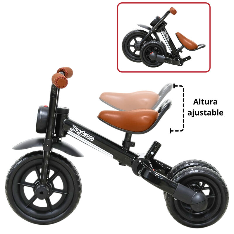 Triciclo 3 En 1 Para Ni&ntilde;os Con Bast&oacute;n, Bici Y B... image number null