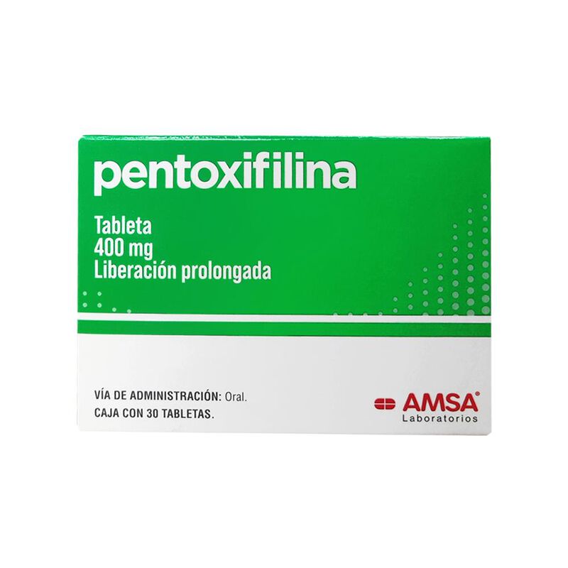 Pentoxifilina 400 Mg 30 Tableta(s) image number null