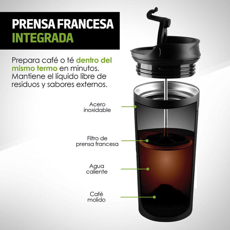 Termo para Caf&eacute; con Prensa Francesa, Taza y Vas... image number null