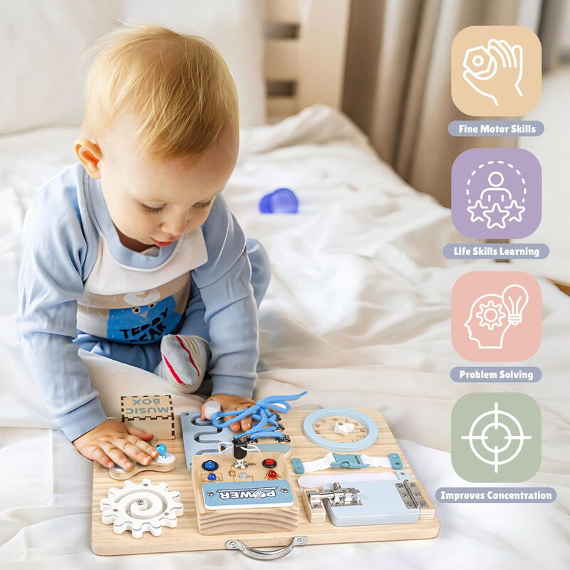 Tablero Ocupado Montessori Joyreal con Luces LE... image number null