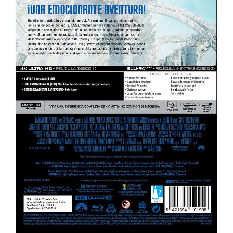 Star Trek: M&aacute;s All&aacute; [4K UHD, Blu-ray] (2016) image number null