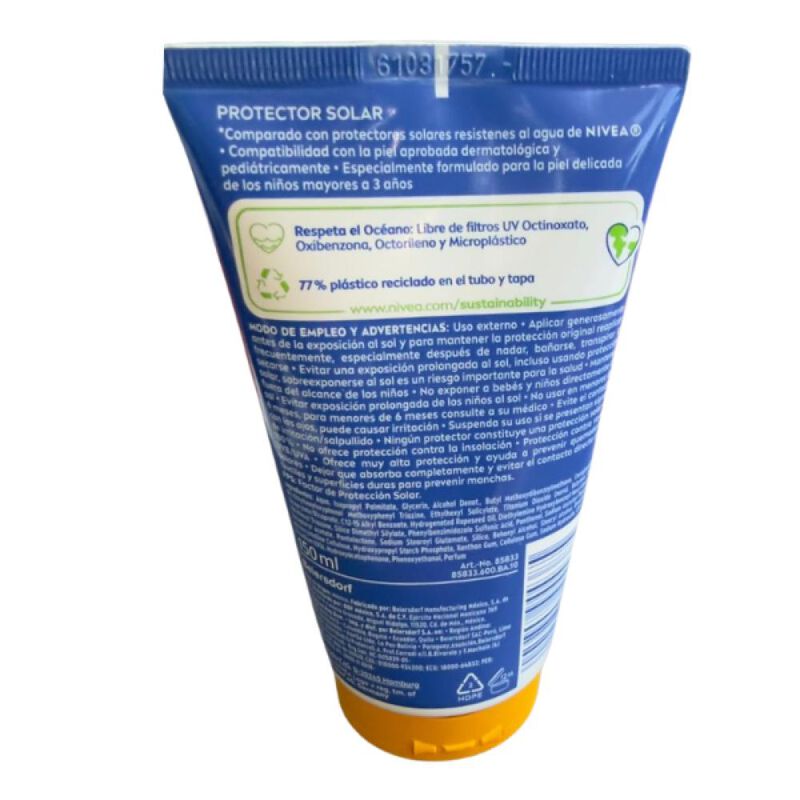 Nivea Sun Kids Swim&play Fps50+ 150ml image number null