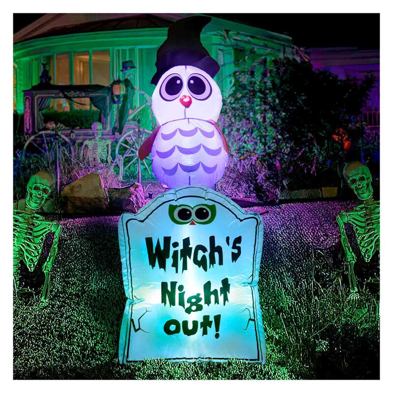 Inflable Halloween Buho Tumba Led 120 Cm image number null