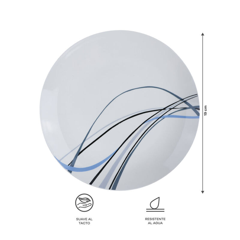 Vajilla Linn&eacute;a para 6 Personas - Cer&aacute;mica Azul/... image number null