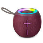 Misik Bocina Port&aacute;til Tws Ms242 Morado Con Luz Led Y Reproductor Tarjeta Sd