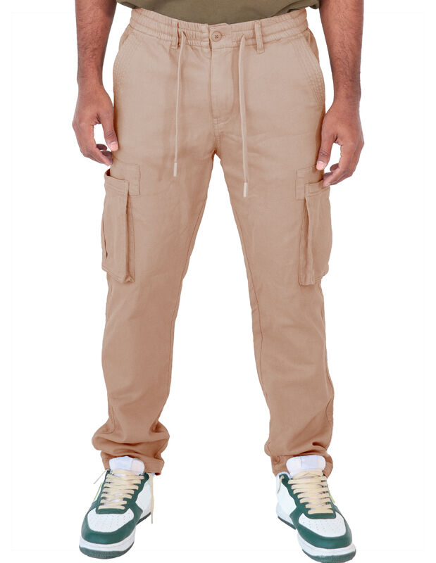 Pantalón Jogger Hombre Ajuste En Cintura Camel ... image number null