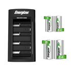 Cargador Universal Energizer + 2 Pilas D + 2 Pilas C