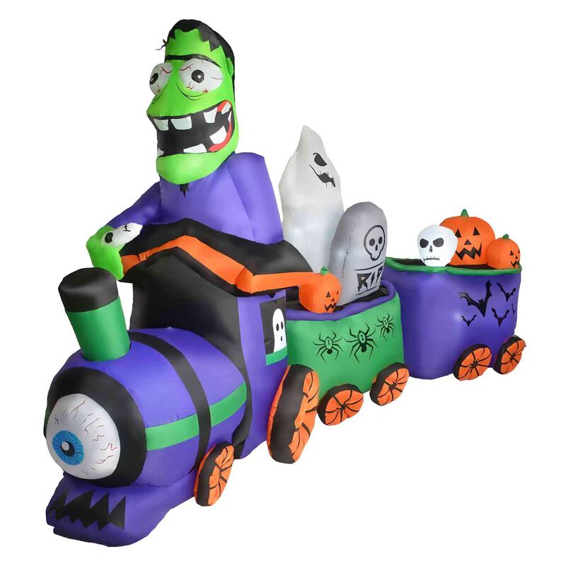 Inflable Halloween Tren Mortal Luz Led 245 Cm image number null