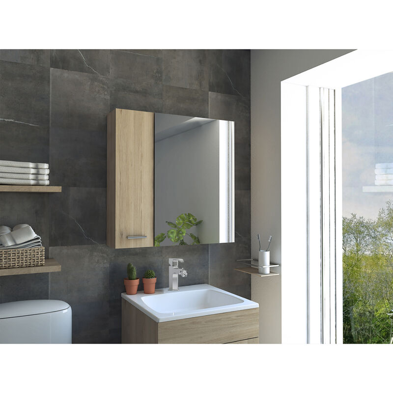 Gabinete De Ba&ntilde;o Caribe Rovere Con Espejo Virtu... image number null