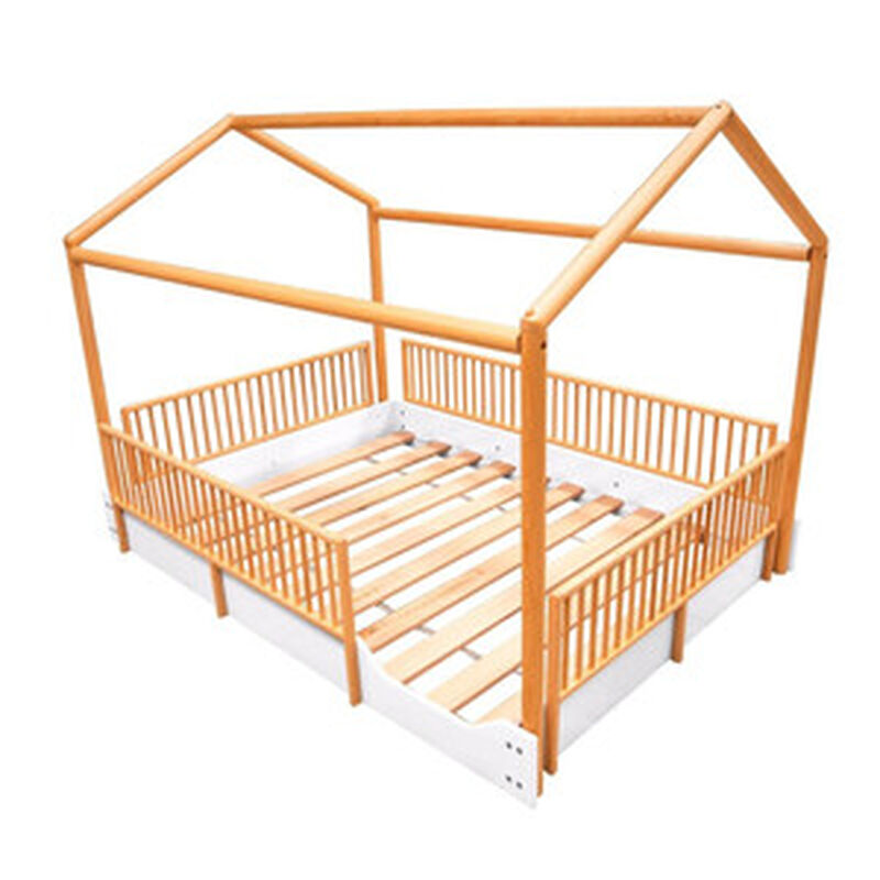 Matrimonial - Cama Casa Montessori de Madera Du... image number null