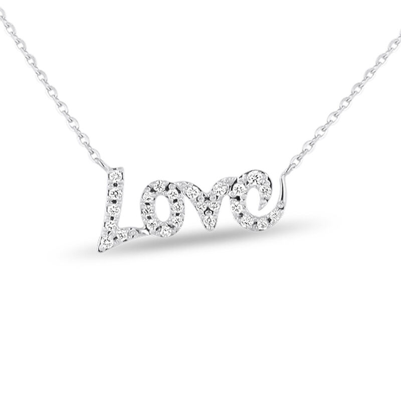 Gargantilla (love) De Oro Blanco 14k 45.5cm Apr... image number null