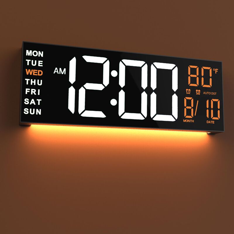 Reloj De Pared Jall Digital Grande De 16 Pulgad... image number null