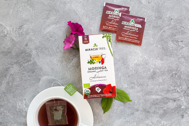 T&eacute; Miracle Tree Moringa Hibisco 3&times;25 Bolsas image number null