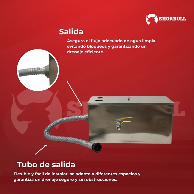 Trampa de Grasa 55cm x 27cm Shorbull Alta Calid... image number null