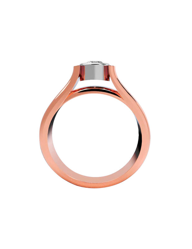 Anillo de Compromiso de 14K con Circonia Talla ... image number null