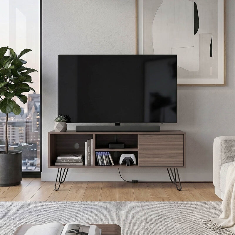 Mesa Para Tv Rony Nogal Virtual Muebles image number null