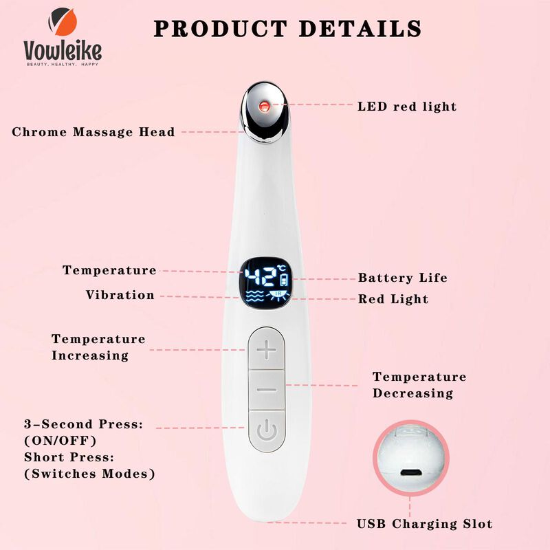 Masajeador Eye Lift Wand Vowleike 3 En 1 Con Lu... image number null