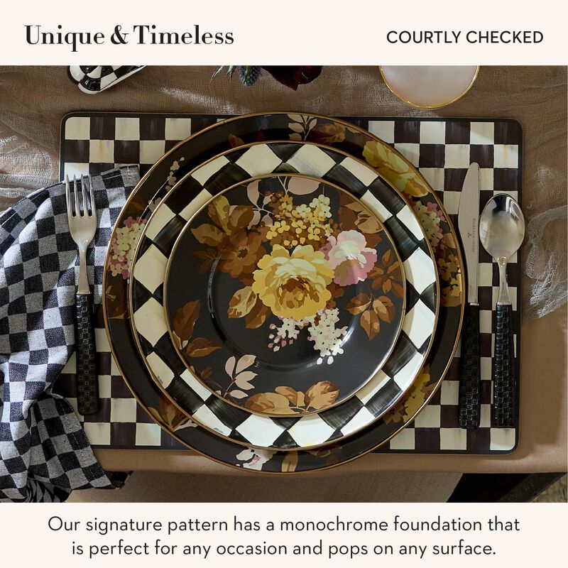 Mantel individual Mackenzie-Childs Courtly Chec... image number null